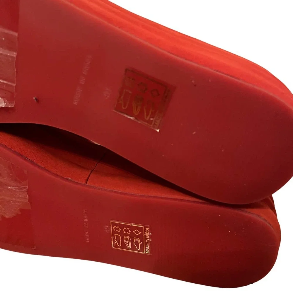 Free People Haven Thong Platform Sandal Flame Red Women's Sz EU 40 US 10 NEW